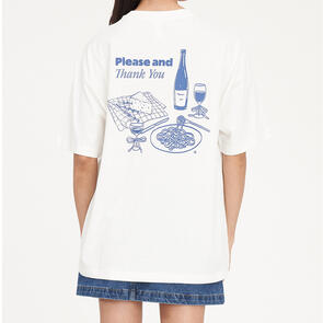 HUFFER RELAX TEE 220/PASTERIA CHALK