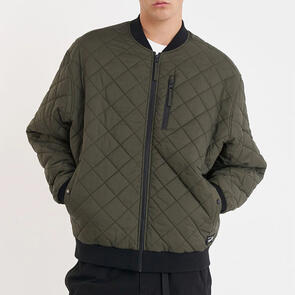 HUFFER REV QUILTED BOMBER CYPRESS