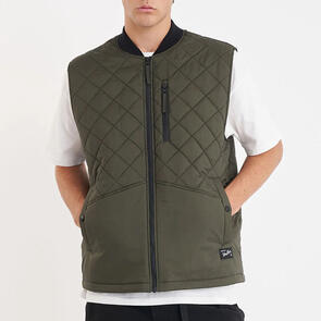 HUFFER REV QUILTED VEST CYPRESS