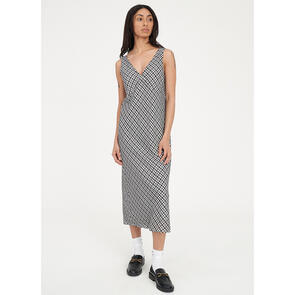 HUFFER ROONEY MIDI DRESS BLACK/CHALK