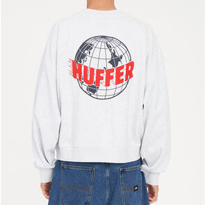 HUFFER SUP CROP CREW 350/AIRSILVER MARLE
