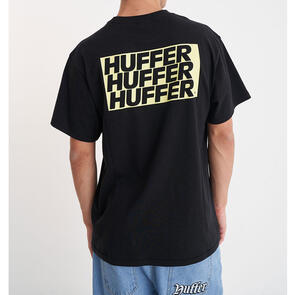 HUFFER SUP TEE 190/STACKED BLACK