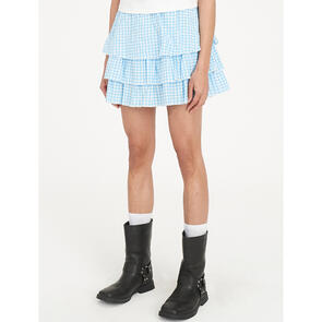 HUFFER WOMENS CATALINA RARA MINI SKIRT BLUE/CHALK