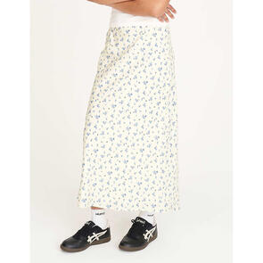 HUFFER WOMENS DAWN LILA MIDI SKIRT BUTTER