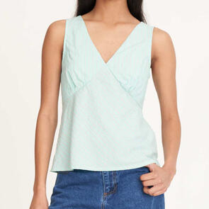 HUFFER WOMENS HAVANA FRIDA TOP JELLY STRIPE