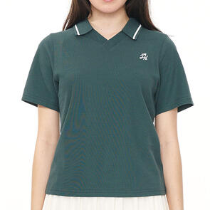 HUFFER WOMENS PIQUE SS POLO GOLF GREEN