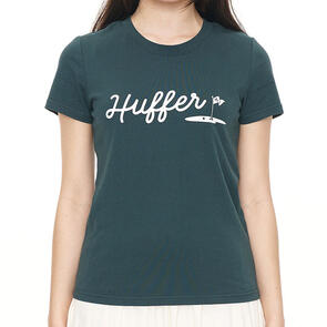 HUFFER WOMENS SLIM TEE 190/ON PAR GOLF GREEN