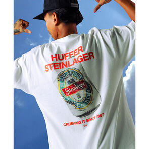 HUFFER X STEINLAGER BLOCK TEE 220/CRUSHED CHALK