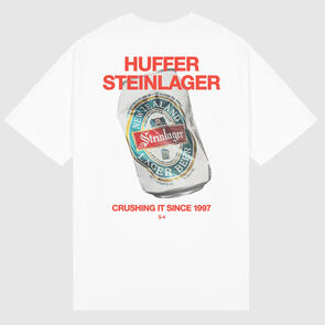 HUFFER X STEINLAGER BLOCK TEE 220/CRUSHED CHALK