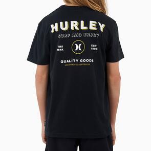 HURLEY BOYS EAST COAST TEE BLACK