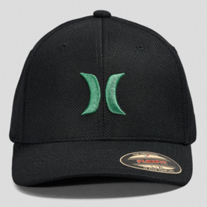 HURLEY H20 DRI PIQUE HAT BLACK GREEN