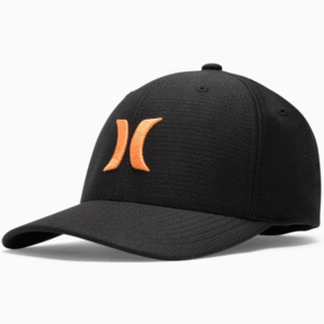 HURLEY H20 DRI TRICOT HAT BLACK ORANGE