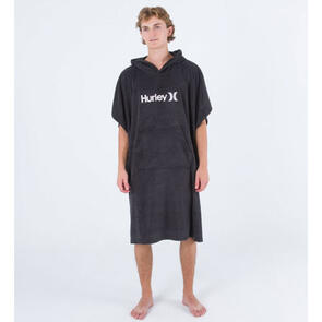 HURLEY OAO MENS HOODED TOWEL BLACK