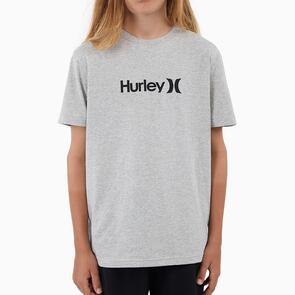 HURLEY BOYS ONE & ONLY TEE HEATHER GREY