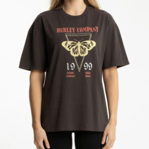 HURLEY BUTTERFLY TEE RAVEN