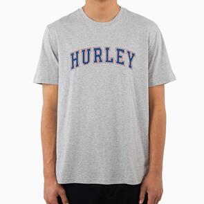 HURLEY COLLEGE TEE HEATHER GREY