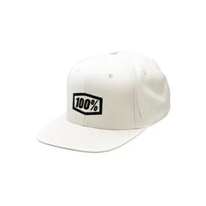 100% ICON SNAPBACK HAT SILVER GREY