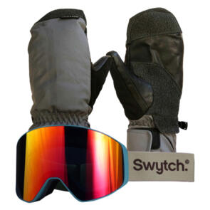 SWYTCH SEA/SAND GOGGLES + ENDEAVOR 20K MITTS GRAPHITE