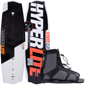 HYPERLITE STATE REMIX WAKEBOARD PACKAGE WHITE ORANGE