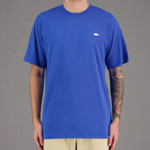 JUST ANOTHER FISHERMAN STAMP TEE BRIGHT BLUE