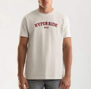 HYPER RIDE COLLEGE TEE CHAMPAGNE