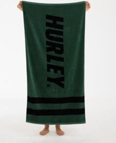 HURLEY FASTLANE 2 STRIPE TOWEL GALACTIC JADE