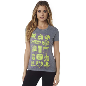 FOX RACING WOMENS MOUNTAIN DIVISION TECH TEE [HEATHER PEWTER]