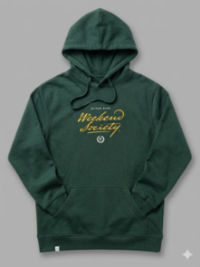 HYPER RIDE WEEKEND SOCIETY ESTATE HOODIE DARK FOREST