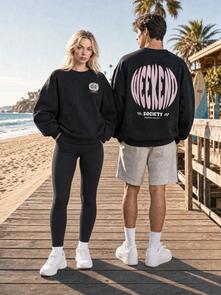 WEEKEND SOCIETY GLOBAL CREW BLACK