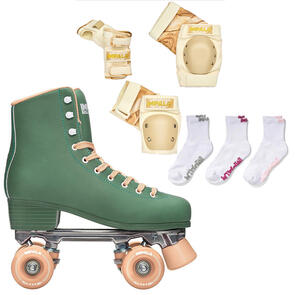 IMPALA SKATES QUAD FOREST + MARAWA GOLD PADS + SOCKS PACKAGE