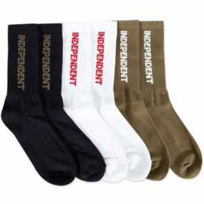 INDEPENDENT ITC GRIND CREW SOCKS 3 PACK