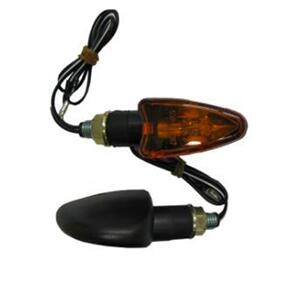 X-TECH INDICATOR X-6 BLACK AMBER LENS (BULB)