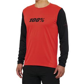 100% RIDECAMP LS JERSEY RED/BLACK 