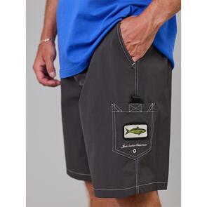 JUST ANOTHER FISHERMAN KAHAWAI BOARDSHORTS CHARCOAL