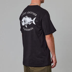 JUST ANOTHER FISHERMAN SNAPPER SEA TEE BLACK
