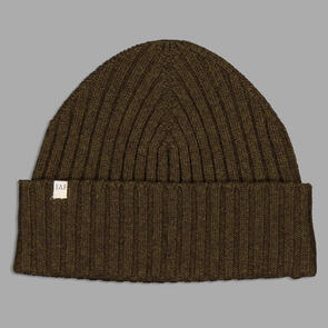 JUST ANOTHER FISHERMAN SKIPPER MERINO BEANIE MARSH