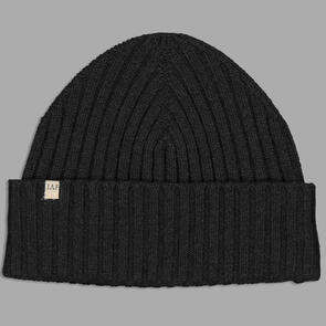 JUST ANOTHER FISHERMAN SKIPPER MERINO BEANIE BLACK