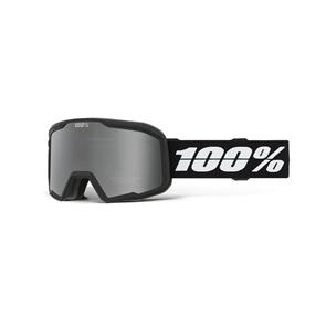 100% VALNOR GOGGLE BLACK - MIRROR SILVER