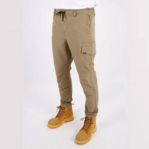 JETPILOT HYBRID ELASTIC WAIST PANT KHAKI