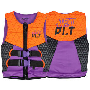 JETPILOT CAUSE FE YOUTH NEO VEST ORG PURP L50