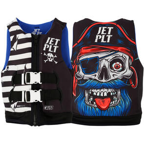 JETPILOT YOUTH BOYS CAUSE ECO VEST BLACK PIRATE