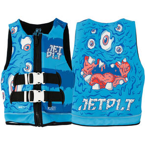 JETPILOT YOUTH BOYS CAUSE ECO VEST BLUE SLIME MONSTER