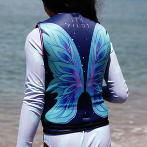 JETPILOT GIRLS WINGS YOUTH CAUSE NEO NAVY