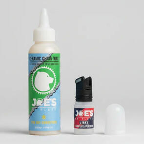 JOES CERAMIC CHAIN WAX FOR DRY CONDITIONS 125ML + LINKY LUBE APPLICATOR BUNDLE