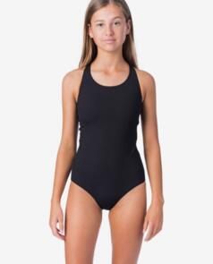 RIP CURL WETSUITS 2021 GIRLS LUXE RIB ONEPIECE BLACK