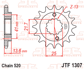 JT SPROCKETS SKH605 CHAIN AND SPROCKET KIT ECONOMY 520 X 110 - XR650 RY R1