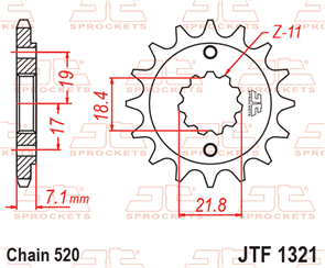 JT SPROCKETS SKH320 CHAIN AND SPROCKET KIT HEAVY DUTY 520 X 120 - CRF300F