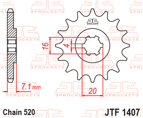 JT SPROCKETS SKS030 CHAIN AND SPROCKET KIT O-RING 520 X 110 (10T/22T) - LT80 K-Y/K1 :36