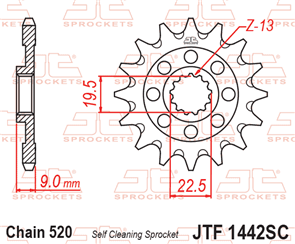 JT SPROCKETS SKS2114 CHAIN AND SPROCKET KIT O-RING 520 X 114 (13T/49T) - SUZUKI RMZ250 2013