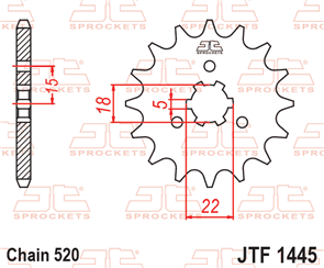 JT SPROCKETS SKK1021 CHAIN AND SPROCKET KIT ECONOMY 520 X 110 - KAWASAKI KX125